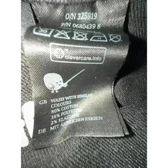 MONKI Mocki Slim Mid Waist Black Denim Jeans Women’s Size 32 Raw Hem Distressed - Picture 9 of 10